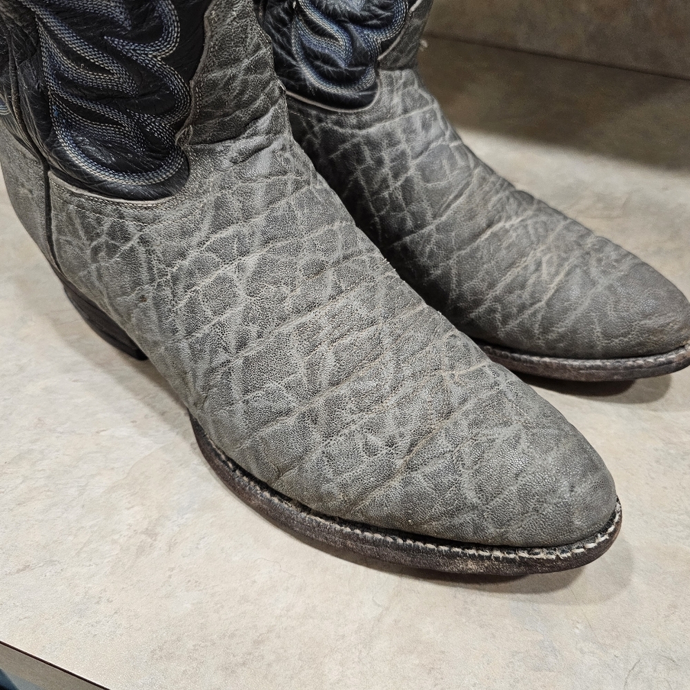 Mens 11.5 D Tony Lama Elephant Cowboy Boots